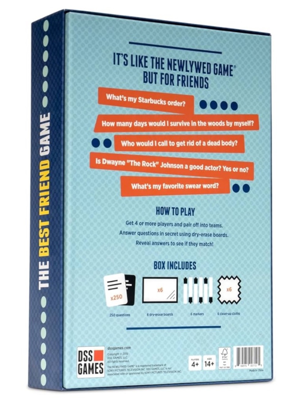 DSS Games The Best Friend Game: Think You Know Your Friends? A Party Game NIB - Picture 2 of 6
